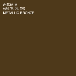 #4E3A1A - Metallic Bronze Color Image